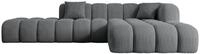 ECKSOFA Ottomane Rechts OLEA-L2 - 289x176x71 cm Dunkelgrau