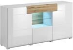 SIDEBOARD Jules Wei&szlig; und Holz