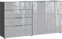 Sideboard Oakland in Grau/Graphitfarben
