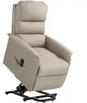 FERNSEHSESSEL mit Aufstehhilfe Elektrisch, Relaxsessel mit Liegefunktion Beige