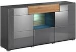 SIDEBOARD Jules Grau und Holz