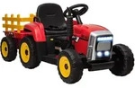 ELEKTRISCHER Traktor Kinder Aufsitztraktor mit MP3 Funktion, 3-6KM/H, Rot