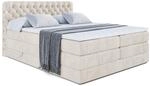BOXSPRINGBETT BOXI8 KING - 140x200 - H3/H4 - Creme