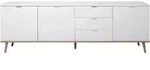 Sideboard "G&ouml;teborg 57", wei&szlig;/sonoma eiche