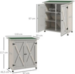 GARTENSCHRANK aus Holz