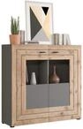 Highboard Freno ca. 120x117 cm Nox Eiche/Grau