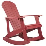GARTEN-SCHAUKELSTUHL Kunstholz rot Adirondack