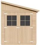 Timbela HOLZ-GARTENHAUS (mit Seitenwand) MIT IMPR&Auml;GNIERTEM BODEN -...