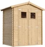 HOLZHAUS GARTENHAUS M367+M367G - mit impr&auml;gniertem BodenB196xL136xH218 cm/...