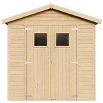 HOLZ GARTENSCHUPPEN MIT IMPR&Auml;GNIERTEM BODEN - H228x222x233 cm/4,2 m2 -...