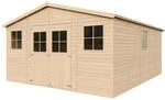 GARTENSCHUPPEN holz MIT IMPR&Auml;GNIERTEM BODEN - H246 x 418 x 522 cm/ 20 m2 -...