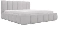 POLSTERBETT Cloud 180x200 Boucl&eacute;-Stoff Hellgrau