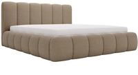POLSTERBETT Cloud 180x200 Boucl&eacute;-Stoff Braun