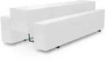 BIERTISCHHUSSE Basic M 50cm Wei&szlig; (3tlg)