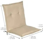 NIEDERLEHNERAUFLAGE Loft NL 100/50/6cm Natur