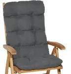 HOCHLEHNERAUFLAGE Flair HL 120/50/8cm Graphitgrau (2tlg)