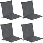 NIEDERLEHNERAUFLAGE Loft NL 100/50/6cm Graphitgrau 4tlg