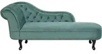 CHAISELONGUE Samtstoff mintgr&uuml;n linksseitig Nimes