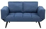 2-SITZER-SCHLAFSOFA Polsterbezug Marineblau Brekke