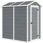 GARTENHAUS Kunststoff Aluminium Grau