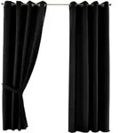 VORHANG 2ER SET PALERMO HxB 225x140 cm Schwarz