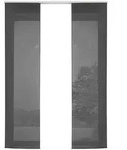 VORHANG 2ER SET HxB 245x60 cm Schwarz