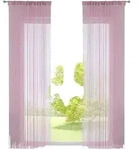 FADENGARDINE 2ER SET HxB 250x140 cm Rosa