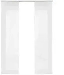 VORHANG 2ER SET HxB 245x60 cm Wei&szlig;