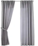 SCHLAUFENGARDINE 2ER SET &raquo;Jena&laquo; HxB 250x140 cm Silber