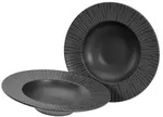 Pastateller Vesuvio Black Pastaset Anthrazit, 2-teilig