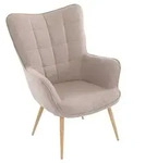 Sessel Uta Beige Webstoff