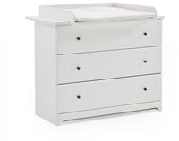 WICKELKOMMODE Thilo Landhausstill Soft-Close Wei&szlig;