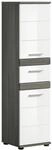 Midischrank Blake ca. 35x137 cm Rauchsilber/Wei&szlig;