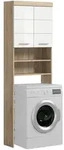 Waschmaschinenschrank Lambada ca. 63x191cm Sonoma Eiche/Wei&szlig;