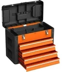 WERKZEUGKISTE leer, 49,7 x 25,3 x 40,7 cm Werkzeugkasten mit 4 Schubladen