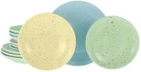 Tafelservice Confetti Bunt Multicolor, 12-teilig