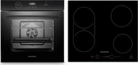 Respekta Backofenset ASET7006600l ca. 59,5/59,5/56,5 cm Schwarz,