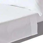 SATIN-BETTLAKEN ohne Gummizug, Bio-Baumwolle, Fadendichte 400
