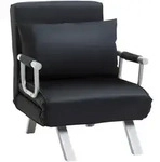 SCHLAFSESSEL 3-IN-1 mit Kissen schwarz