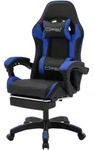 GAMINGSTUHL Schwarz-Blau aus Kunstleder