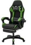 GAMINGSTUHL Schwarz-Gr&uuml;n aus Kunstleder