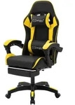 GAMINGSTUHL Schwarz-Gelb aus Kunstleder