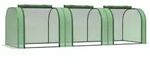 FOLIENGEW&Auml;CHSHAUS, Dunkelgr&uuml;n, PE(Folie), Stahl(Gestell)