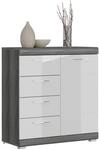 Kommode Scout ca. 80x85 cm Wei&szlig;/Grau