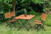 Gartenstuhl 2er Set "Schlossgarten" aus Eukalyptus