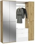 Garderobe Projekt X ca. 152x193 cm Eiche/Wei&szlig;