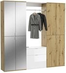 Garderobe Projekt X ca. 183x193 cm Eiche/Wei&szlig;