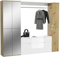 Garderobe Projekt X ca. 212x193 cm Eiche/Wei&szlig;
