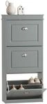 SCHUHSCHRANK Grau