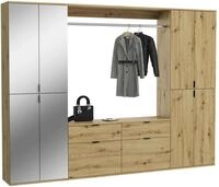 Garderobe Projekt X ca. 243x193 cm Artisan Eiche